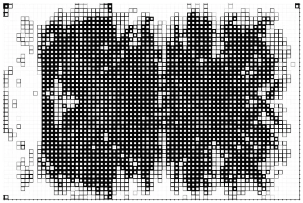 Абстрактный Шаблон Копирования Пространства Обои Черно Белыми Пикселями — стоковый вектор
