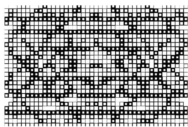矢量黑白无缝正方形图案 — 图库矢量图片