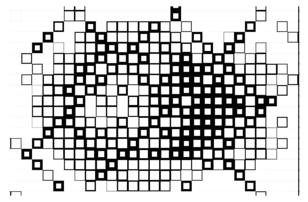 Abstrakte Vorlage Für Kopierraum Tapete Mit Schwarz Weißen Pixeln — Stockvektor