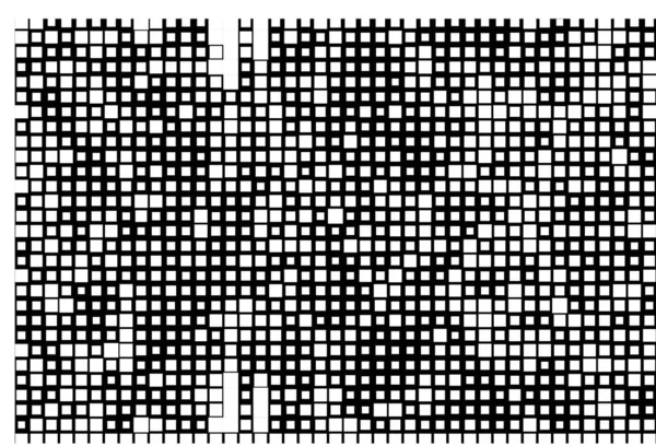 白色背景上的方块的黑色镶嵌图 — 图库矢量图片