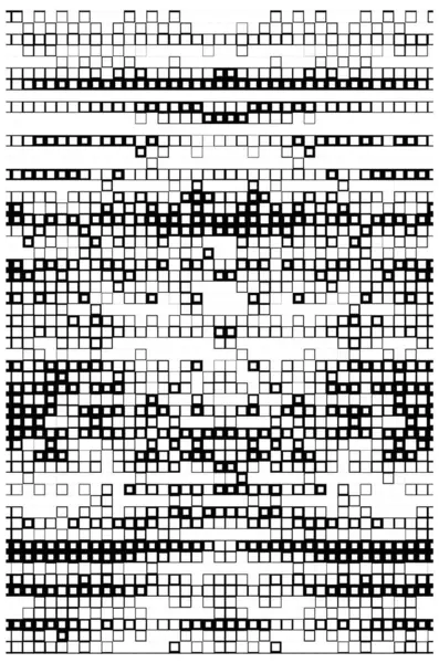 Черная Мозаика Квадратов Белом Фоне — стоковый вектор