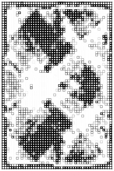 Soyut Mozaik Arka Plan Pikselli Şablon — Stok Vektör
