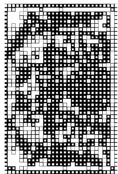 Abstracte Mozaïek Achtergrond Template Met Pixels — Stockvector