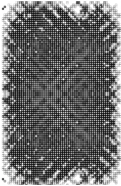 Abstrakte Vorlage Für Kopierraum Tapete Mit Schwarz Weißen Pixeln — Stockvektor