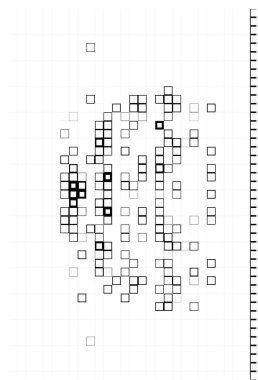 Kopyalama alanı için soyut şablon. Siyah beyaz pikselli duvar kağıdı 