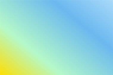 Bebek Mavisi, Turkuaz, Naneli, Altın Renkli Renkli Renkli Soyut Bulanık Gradyan. Yumuşak bulanık arkaplan. Grafik tasarım, afiş ve web için odaklanmış vektör illüstrasyon şablonu