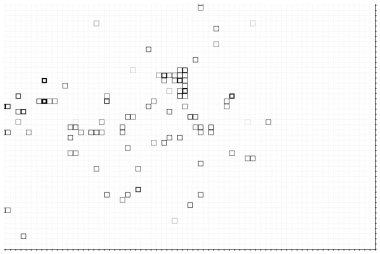 Soyut arkaplan. monokrom dokusu. beyaz arkaplanda siyah ve beyaz şekiller.