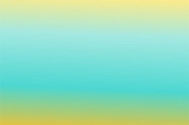 Sarı, Tiffany, Mavi Cyan ve Freesia renkleriyle soyut, bulanık bir arkaplan. Hafifçe bulanık arka plan. Grafik tasarım, afiş ve web için odaklanmış vektör illüstrasyon şablonu