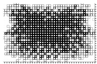Geometrik desenli soyut bir arkaplan. siyah ve beyaz vektör 