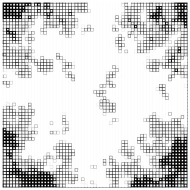 kare piksel mozaik arkaplan, vektör illüstrasyonu