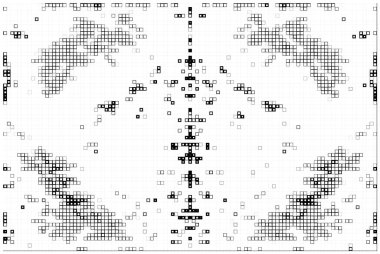 Kareleri olan soyut siyah beyaz arkaplan. vektör illüstrasyonu