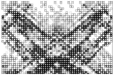 Mozaik tasarım elementleri. piksel arkaplanı