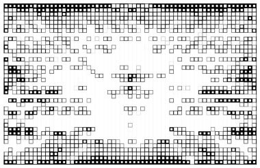 Yarım ton siyah ve beyaz geometrik desen. vektör illüstrasyonu