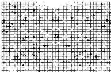Yarım ton siyah ve beyaz geometrik desen. vektör illüstrasyonu