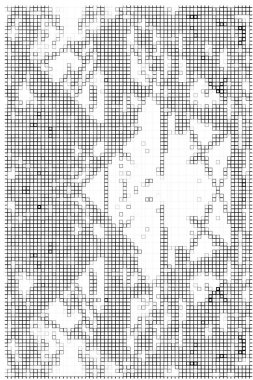 Yarım ton siyah ve beyaz geometrik desen. vektör illüstrasyonu
