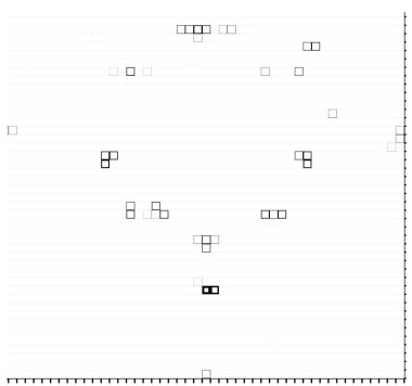 Yarım ton siyah ve beyaz geometrik desen. vektör illüstrasyonu
