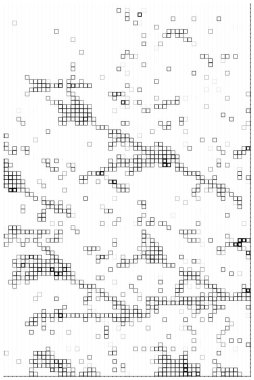 Kare tasarım elemanları. piksel arkaplanı