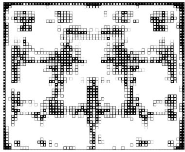 Kare tasarım elemanları. piksel arkaplanı
