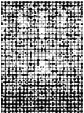 Kare tasarım elemanları. piksel arkaplanı