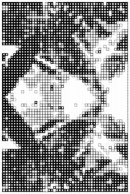 Kare tasarım elemanları. piksel arkaplanı