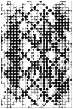 Web sitesi şablonu. Dijital kareler sanat. siyah ve beyaz pikseller. 