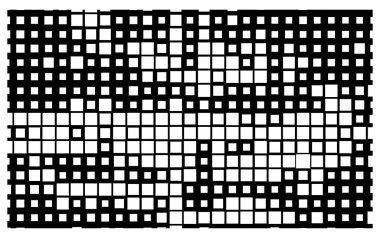 Çizgiler ve karelerle soyut siyah beyaz arkaplan, vektör illüstrasyonu