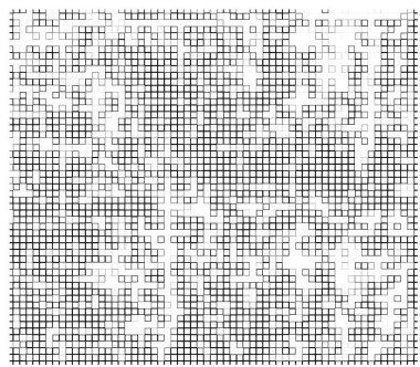 piksel mozaik yarım ton arkaplan, vektör illüstrasyonu