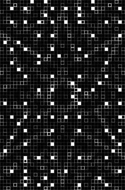 kareli dekoratif siyah beyaz arkaplan, vektör illüstrasyonu