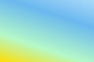 Bebek Mavisi, Turkuaz, Naneli, Altın Renkli Renkli Renkli Soyut Bulanık Gradyan. Yumuşak bulanık arkaplan. Grafik tasarım, afiş ve web için odaklanmış vektör illüstrasyon şablonu