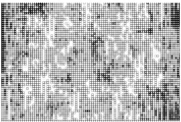 Zwart Wit Pixel Patroon Achtergrond — Stockvector