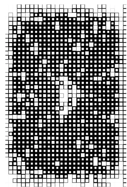 复制空间的抽象模板 带有黑白像素的墙纸 — 图库矢量图片