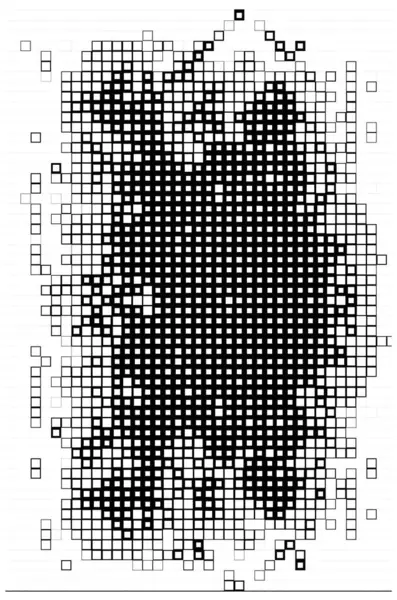 Abstraktní Šablona Pro Kopírování Prostoru Tapeta Černobílými Pixely — Stockový vektor