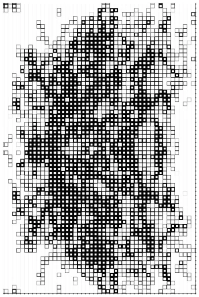 Абстрактный Шаблон Копирования Пространства Обои Черно Белыми Пикселями — стоковый вектор
