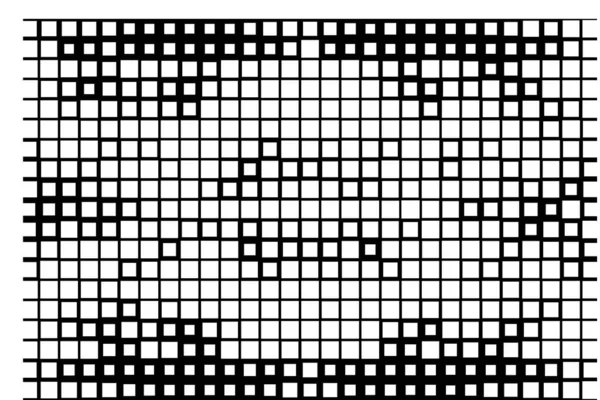 Siyah Beyaz Piksel Desen Arkaplanı — Stok Vektör