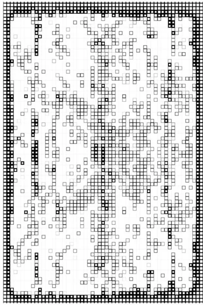 Abstract Geometrische Zwarte Pixel Achtergrond — Stockvector