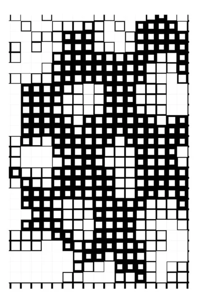 Volante Abstracto Fondo Pantalla Con Píxeles Blanco Negro Cuadrados Formas — Archivo Imágenes Vectoriales