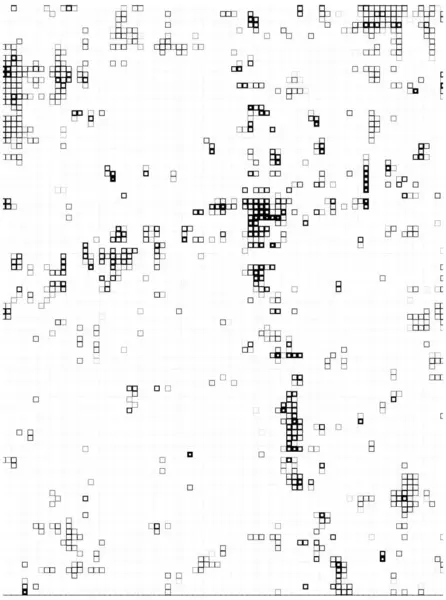 抽象的几何黑色像素背景 — 图库矢量图片