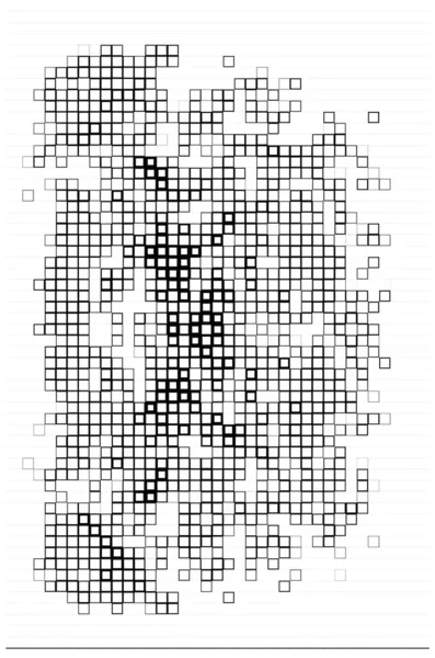 半色调黑白几何图案 矢量说明 — 图库矢量图片