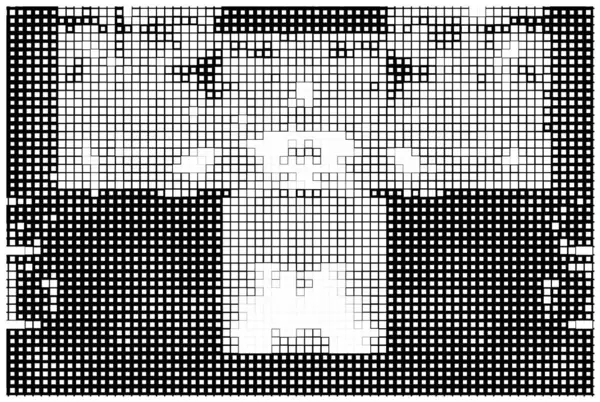 Motif Géométrique Demi Ton Noir Blanc Illustration Vectorielle — Image vectorielle