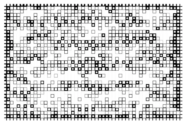 Plantilla Para Sitio Web Cuadros Digitales Arte Pixeles Blanco Negro — Archivo Imágenes Vectoriales