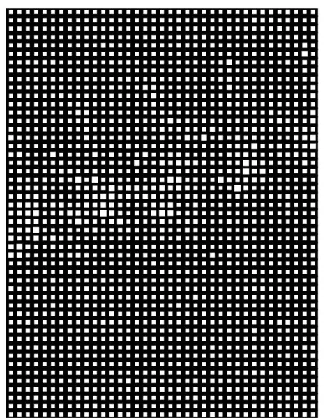 Один Черно Белый Геометрический Узор Векторная Иллюстрация — стоковый вектор