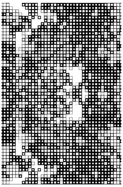 ハーフトーン ブラックとホワイトの幾何学模様 ベクトルイラスト — ストックベクタ
