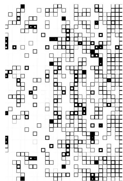 Квадратні Елементи Дизайну Піксельний Фон — стоковий вектор