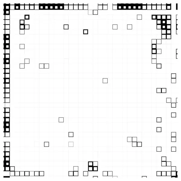 Vierkante Ontwerpelementen Pixelachtergrond — Stockvector