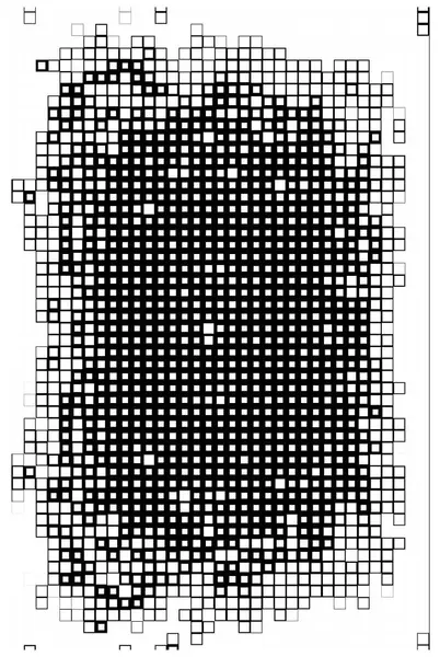 网站模板 数字正方形艺术 黑白象素 — 图库矢量图片