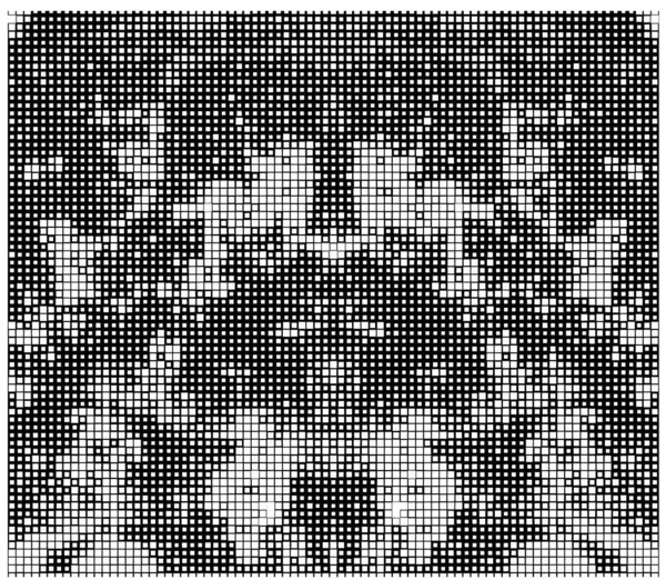 Квадратные Элементы Дизайна Пиксельный Фон — стоковый вектор