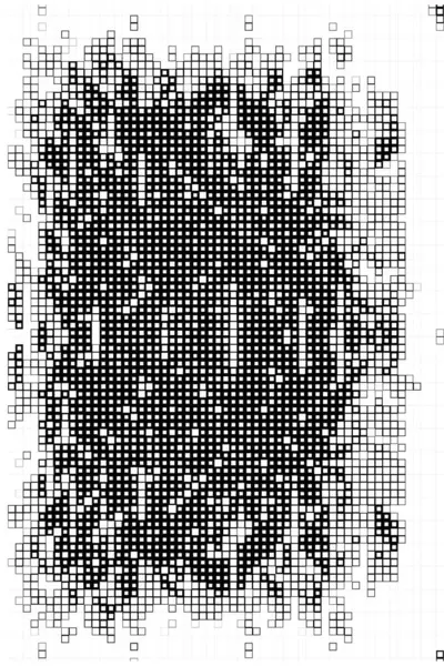 网站模板 数字正方形艺术 黑白象素 — 图库矢量图片