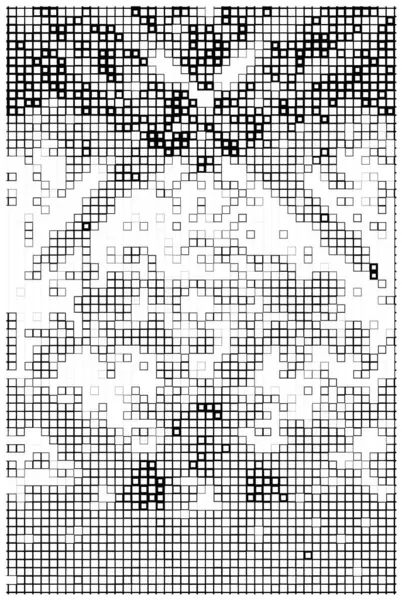 Декоративный Черно Белый Фон Квадратами Векторная Иллюстрация — стоковый вектор