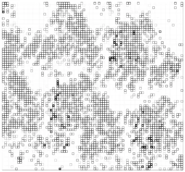 Çizgiler ve karelerle soyut siyah beyaz arkaplan, vektör illüstrasyonu