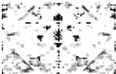 kare simgesine dayalı piksel mozaiği. siyah ve beyaz soyut doku arkaplanı 